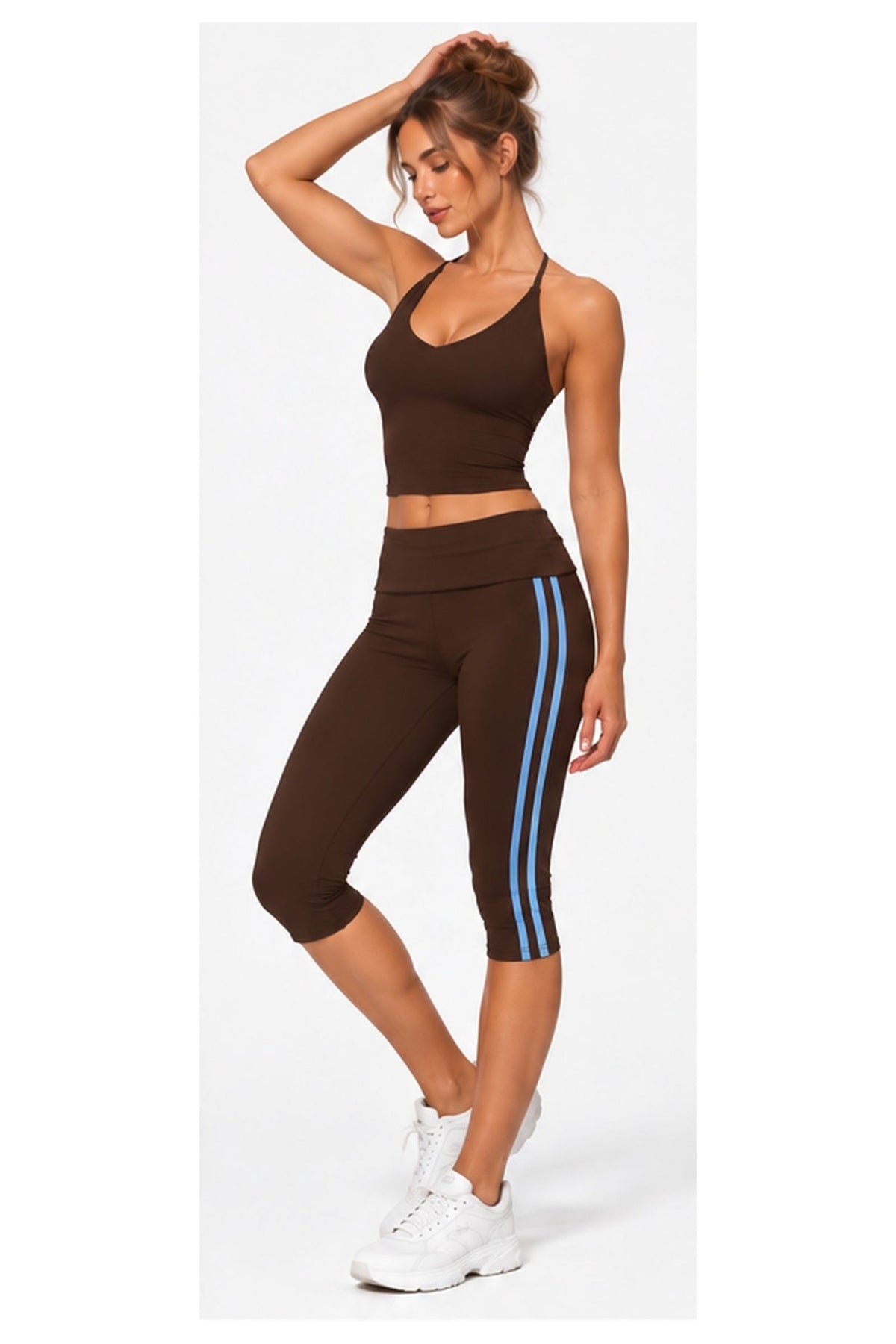 The Aphrodite Set - Chocolate Blue angled view