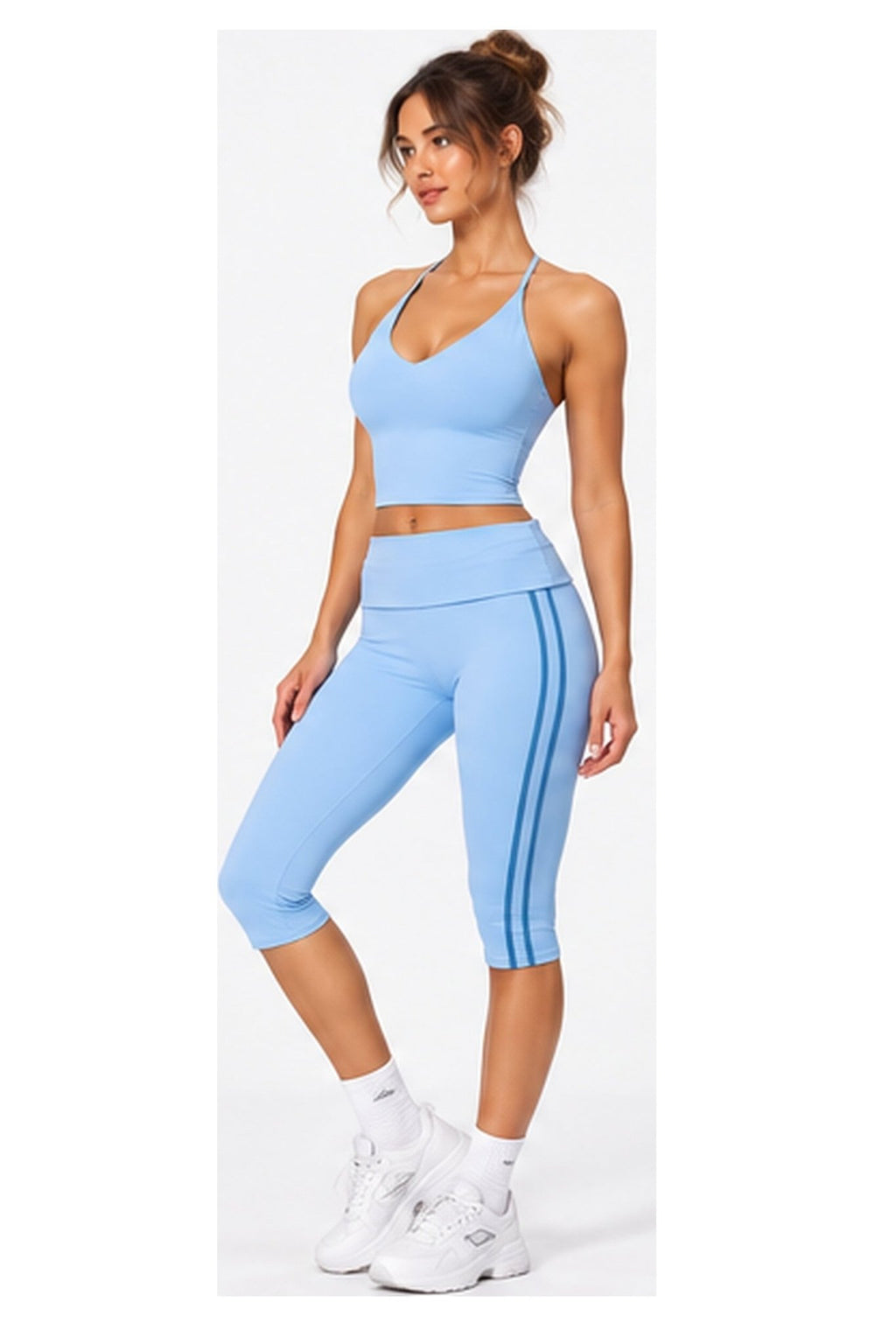 The Aphrodite Set - Powder Blue — angled full-body