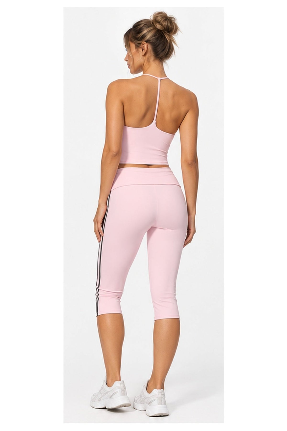 The Aphrodite Set in Baby Pink — back full-body