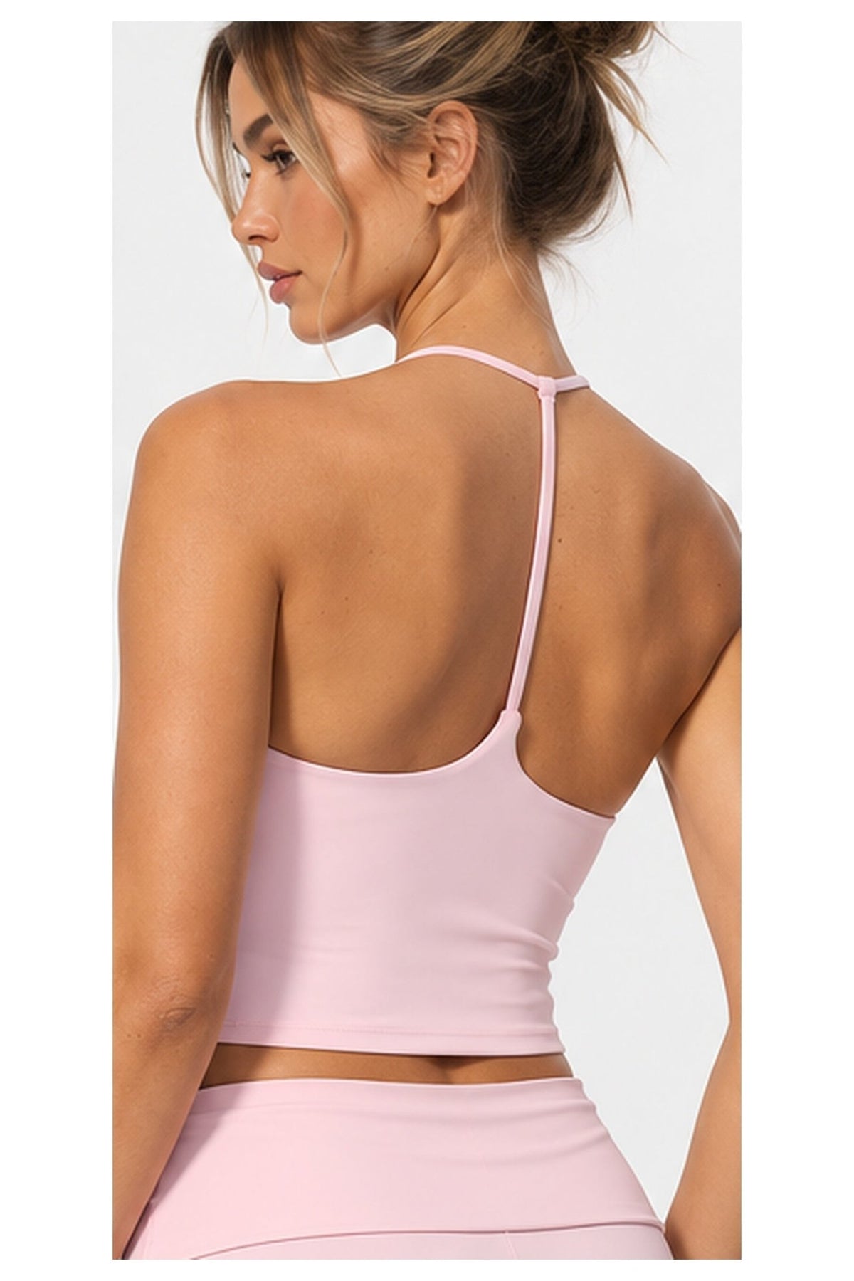 The Aphrodite Set in Baby Pink — back detail