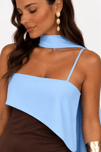The Amara Dress – Chocolate Blue — product photo