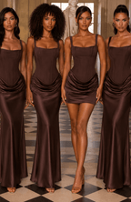 The Solene Maxi - Chocolate Brown