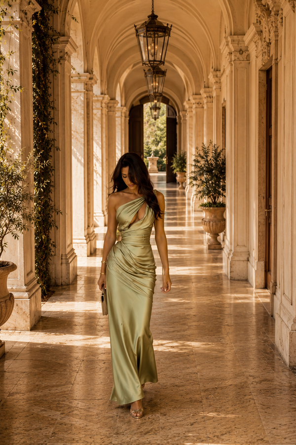 The Celeste Gown - Soft Sage