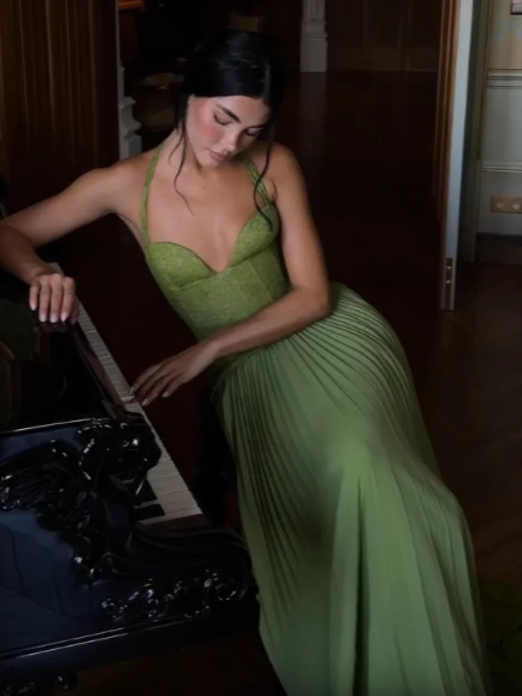 The Verona Gown - Olive Green