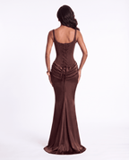 The Solene Maxi - Chocolate Brown