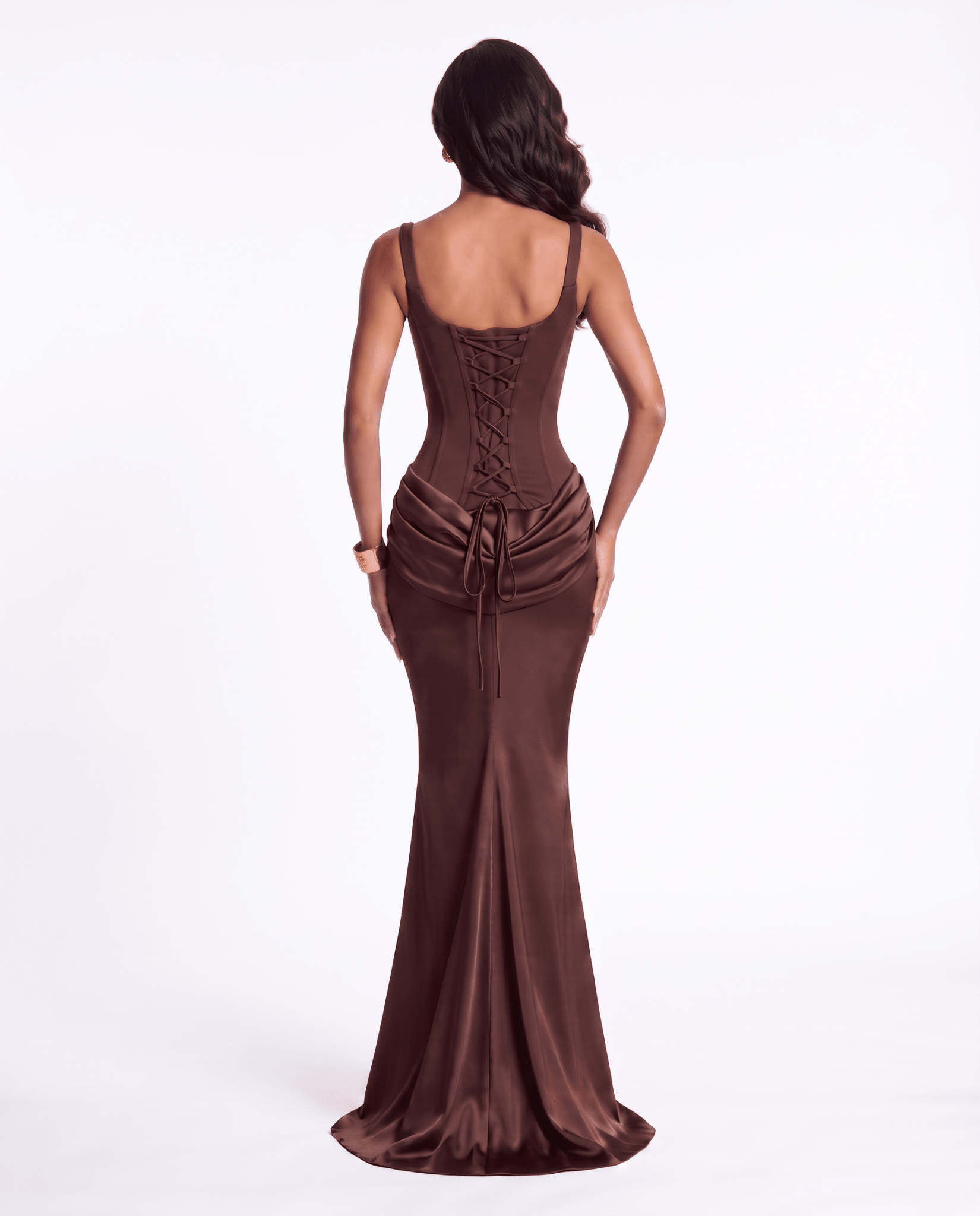 The Solene Maxi - Chocolate Brown