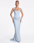 The Solene Maxi - Powder Blue