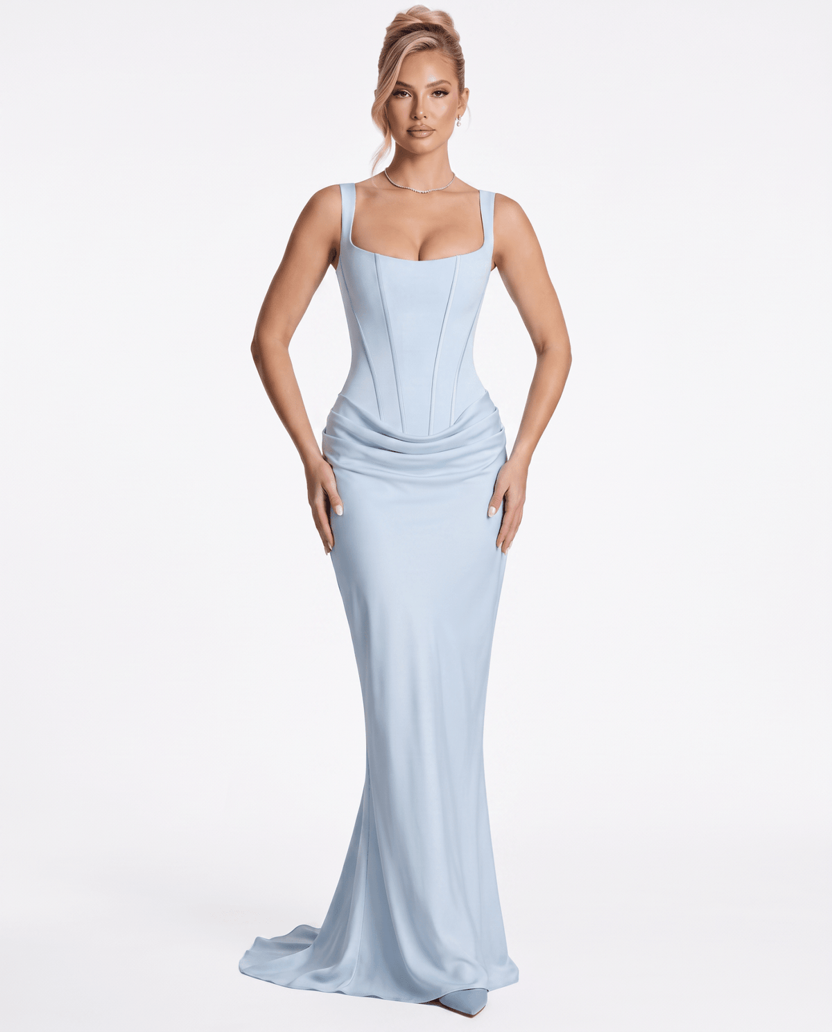 The Solene Maxi - Powder Blue