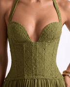 Verona Olive Green Gown — product photo