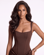 The Solene Maxi - Chocolate Brown