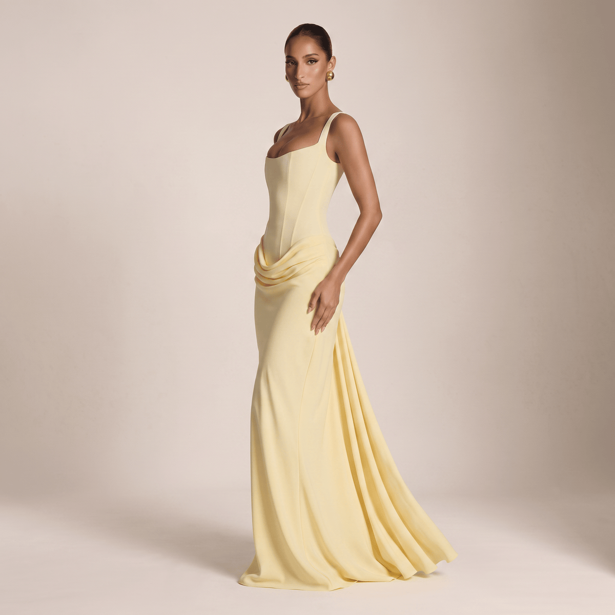 The Solene Maxi - Butter Yellow